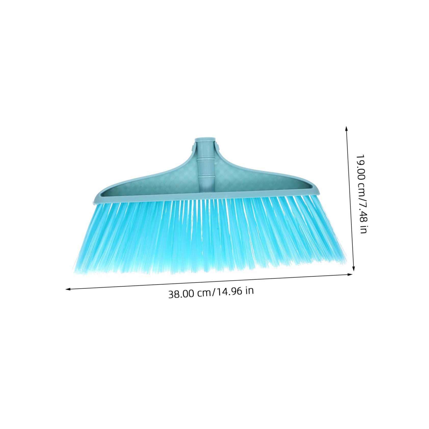 IWOWHERO Refill Sweeper Head for Floor Cleaning Broom Replacement Part Flexible Bristles