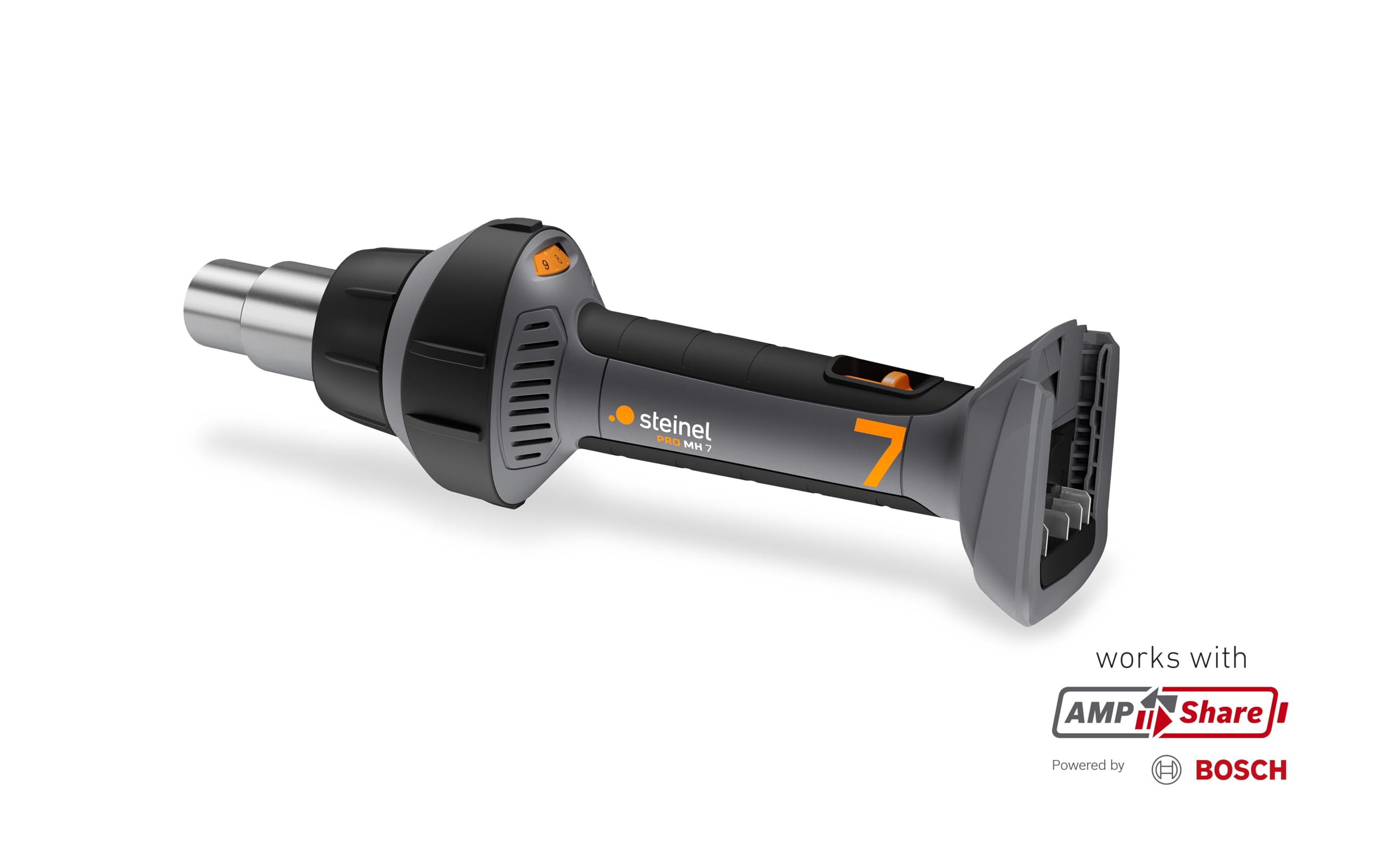 Steinel MobileHeat MH 7 Akku-Heißluftpistole 18 V 150-550 °C 200 l/min für Bosch AMPShare