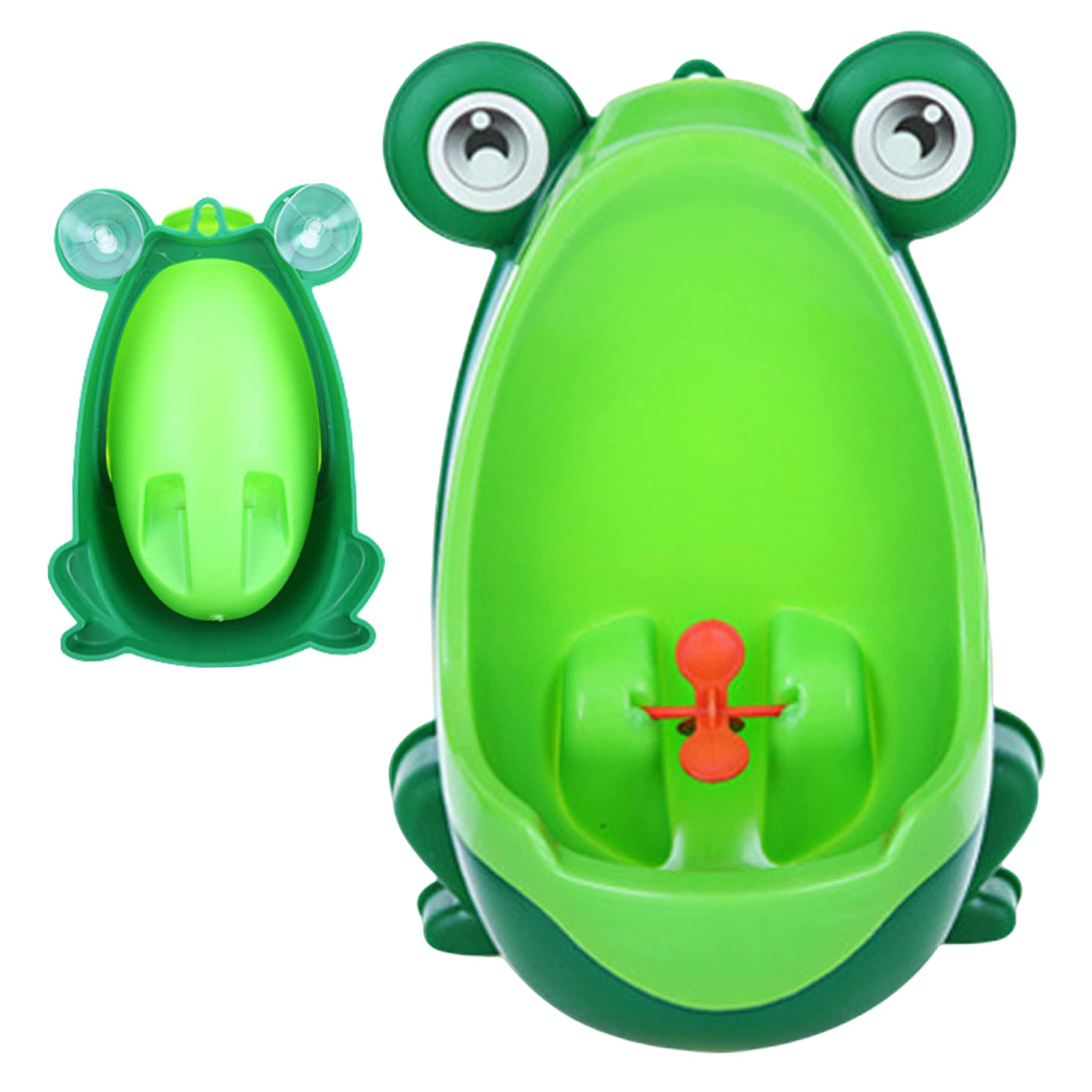Orinal para niños, orinal con forma de rana bonita, de entrenamiento para niños, inodoro de entrenamiento de pie para pequeños, accesorios de baño 30 * 21 * 16cm