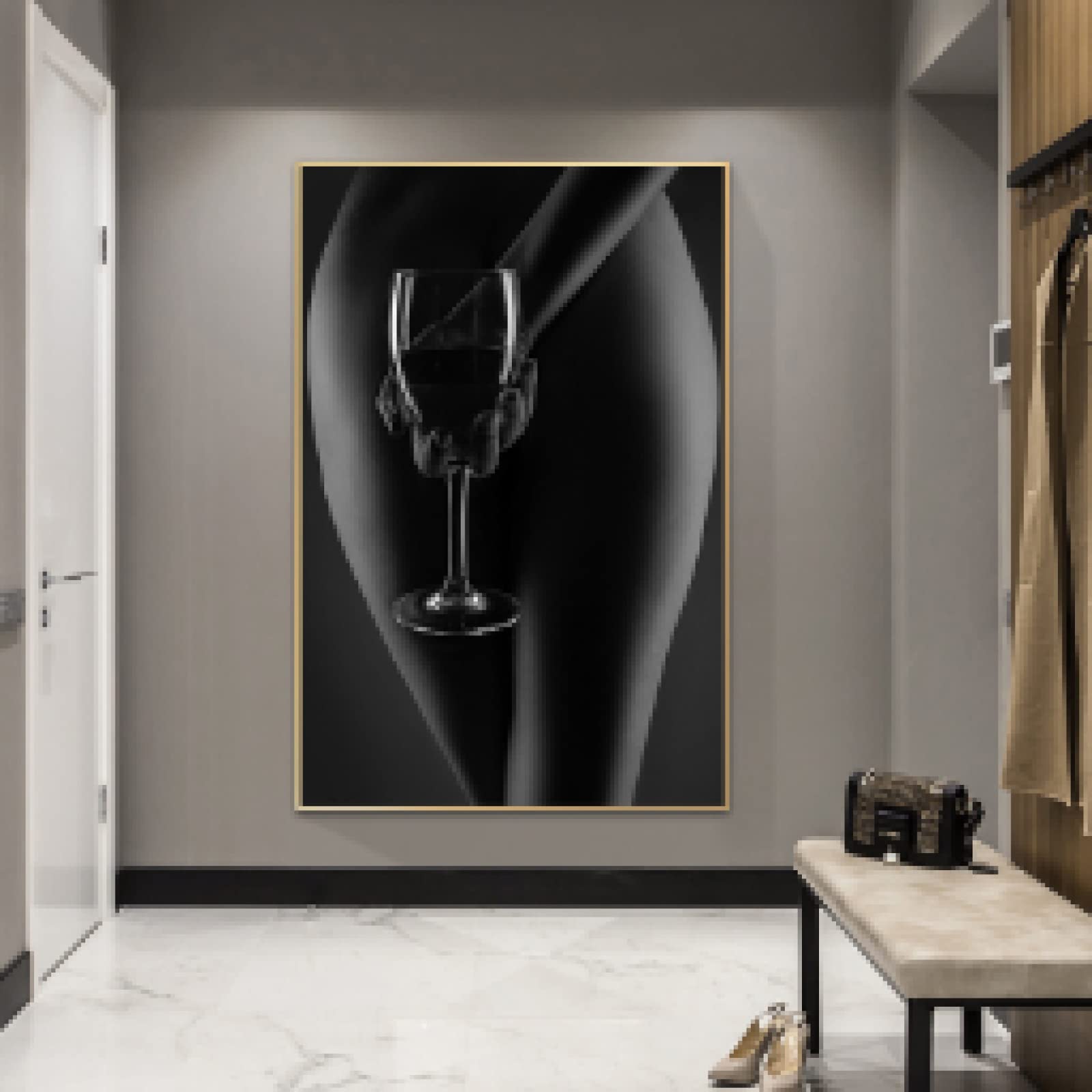Impression sur Verre 160x85cm Tableaux Image Photo Féminin mode modèle
