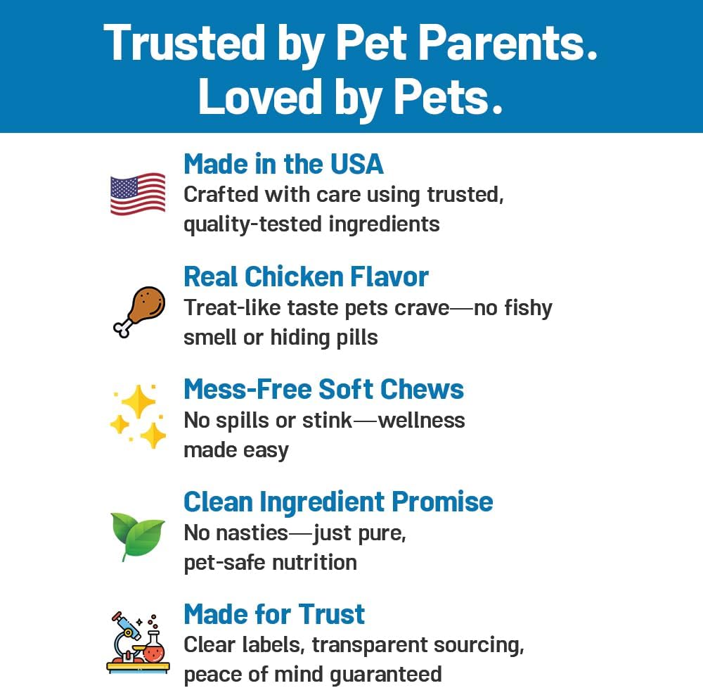 Omega 3 for Dogs – Dog Joint Support Soft Chews – Fish Oil Supplement for Dogs with EPA & DHA – Krill Oil Dog Chews – Supports Skin & Coat - Image 6