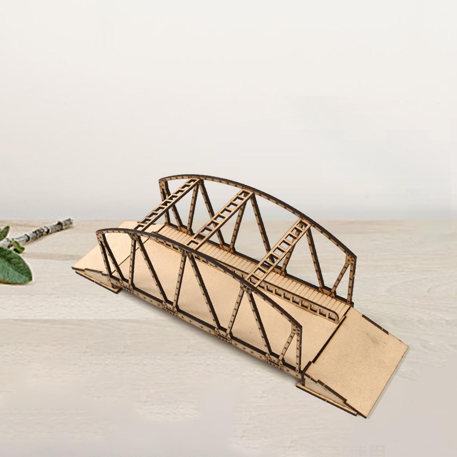 MagiDeal Kit di Modellismo di Ponte Europeo in Legno in 1/72, Regalo, Artigianato in Legno Fatto a Mano, Giocattolo di Costruzione in Legno Fa, Ponte Grande
