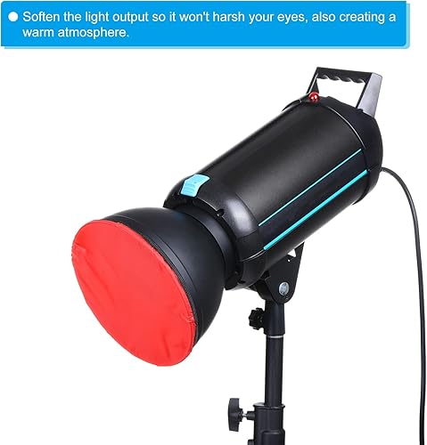 Miniatura 5 de PATIKIL Cubierta de lámpara difusora suave de 7 pulgadas y 7.1 in, paquete de 4 difusores de tela, reflector estroboscópico, calcetín para luz de