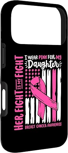 Vista 81 de iPhone 11 Pro Max - Bandera de cáncer de mama I Wear Pink Daughter Her Fight My Fight Case