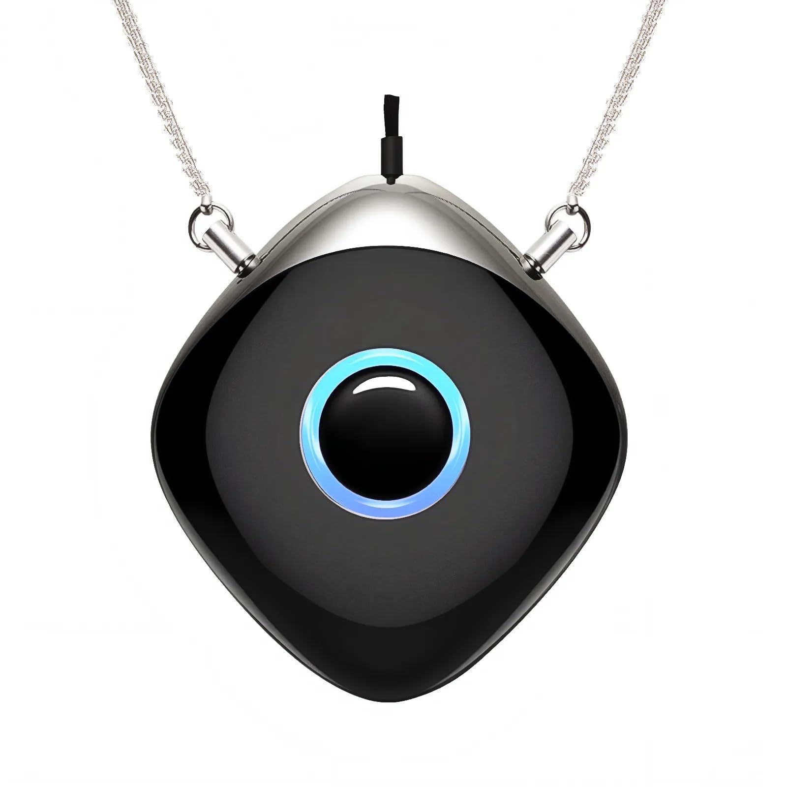 Personal Air Purifier, Chartreey Wearable Air Purifier Necklace, True 502 Million/cm³ High-Speed Negative Ion Generator Eliminates Dust, Pollen, Smoke, Maintenance Free(Classic Black)-image-20
