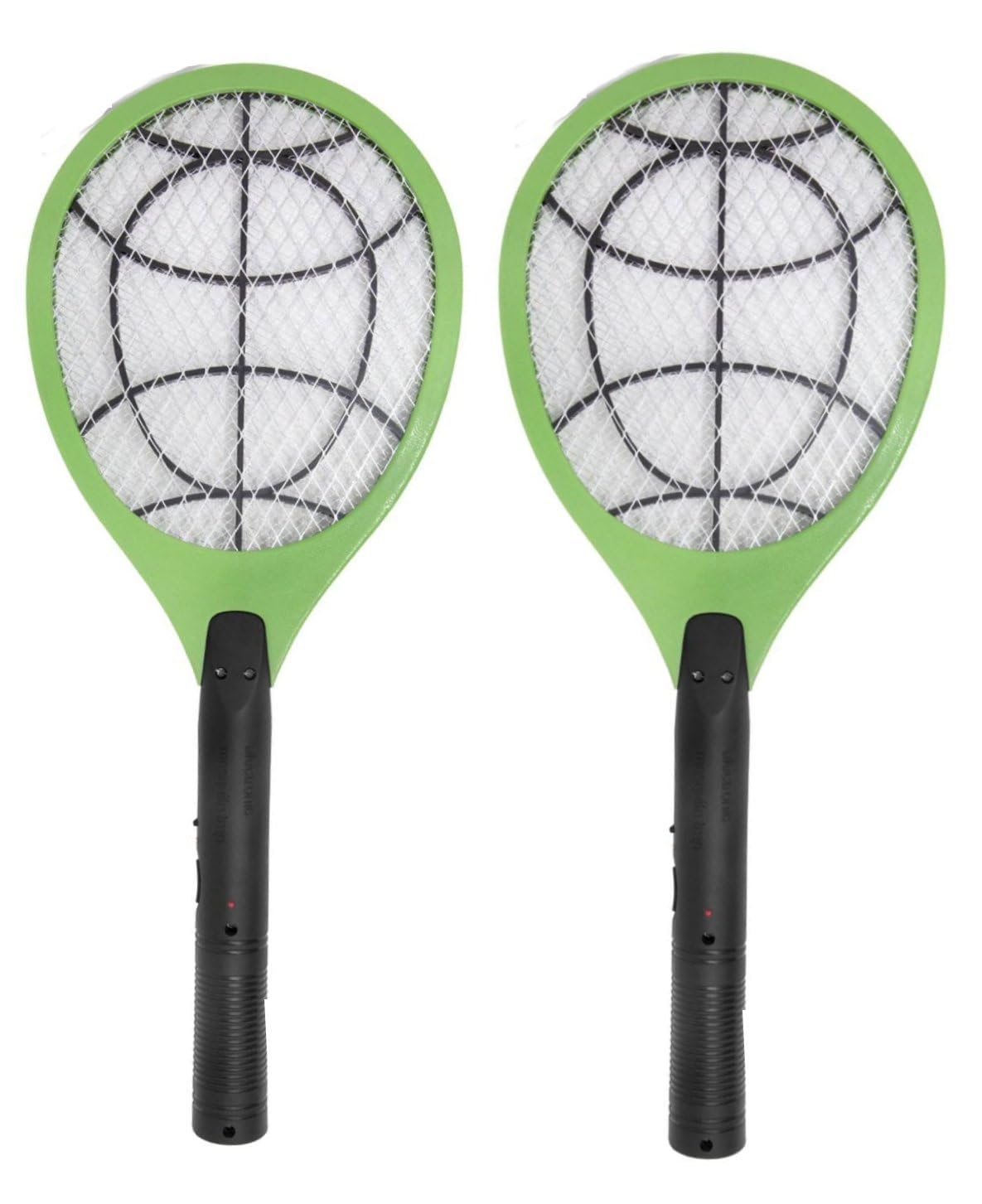 Ephemeral Swatter Anti Mosquito Fly Repellent Bug Insect Repeller Pest Racket Trap Home Tool : RandomColor (Double Racket)-image-29