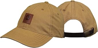 John Deere Logo Stone Washed Logo Mens Cap-Carhartt Brown-Os