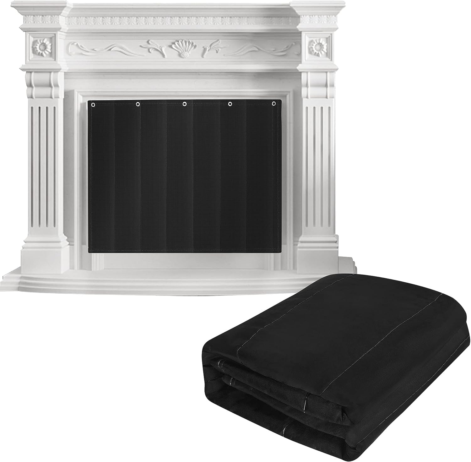 39x32 Inch Fireplace Blocker Blanket,Fireplace Draft Stoppers for Save