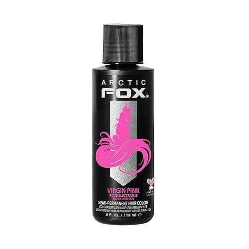 Arctic Fox Semi Permanent Hair Color Dye 4 Ounce (Virgin Pink)