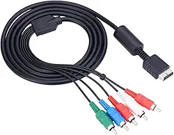 Cabo vedio de áudio para PS2 PS3, cabo AV componente HD, cabo de áudio e vídeo, conecte a HDTV ou EDTV