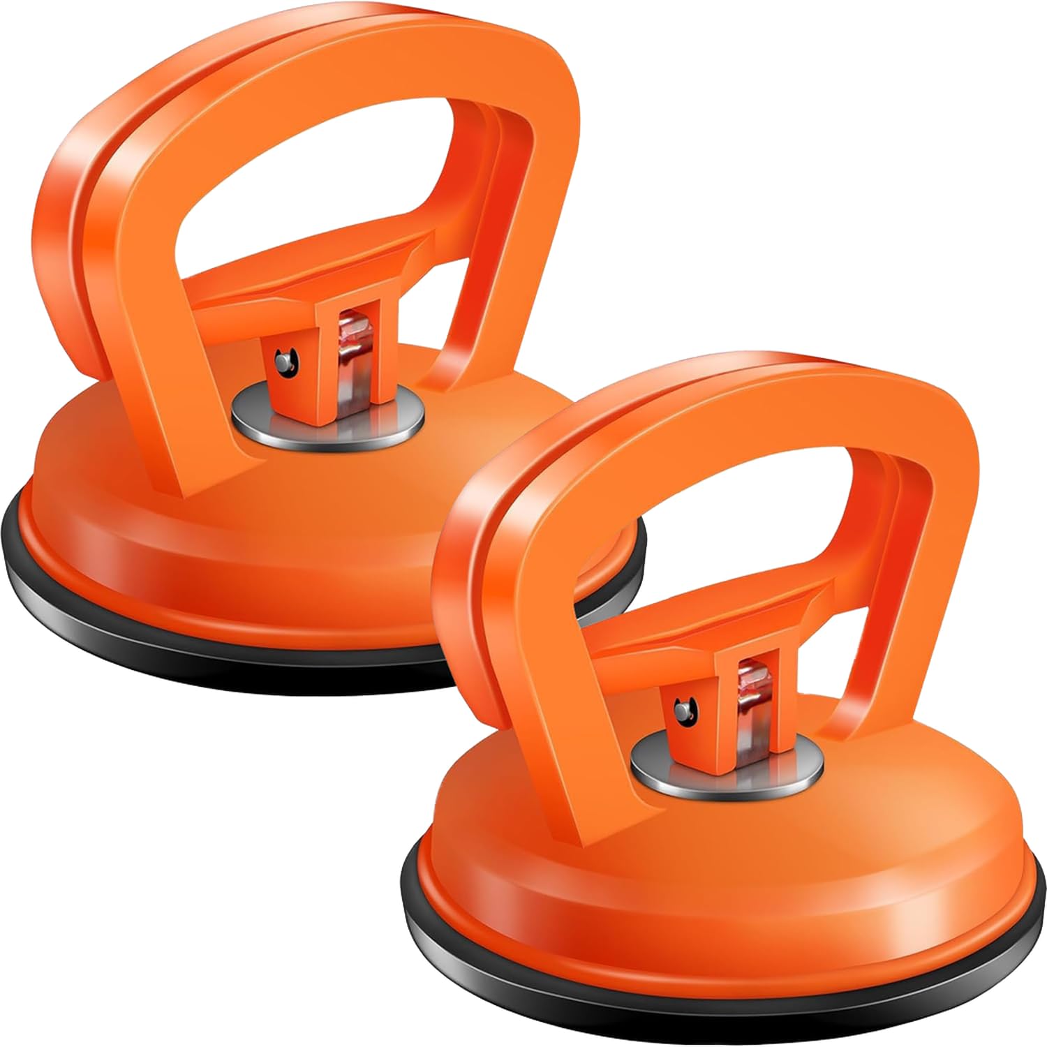 Car Dent Puller, 2 Pack Car Dent Remover Tools for Car Dent Repair, Glass, Screen, Tiles & Objects Moving, Orange