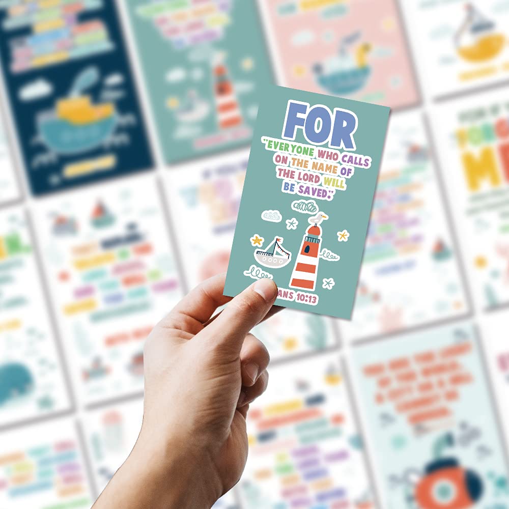 Central 23 Carte De Félicitation Pour Enfant – 'SUR VOTRE DÉVOUEMENT' – Cartes De Voeux Mignonnes Pour Garcon Et Fille – Verset Biblique – Motif Arche De Noé