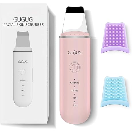 NuLife Beauty Ultrasonic Skin Scrubber and Spatula - Face Cleansing Reimagined