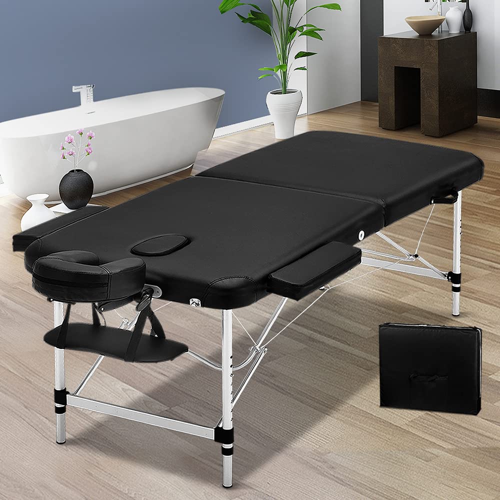 ZensesMassage Table Portable Massage Bed Spa Bed with Aluminium Frame