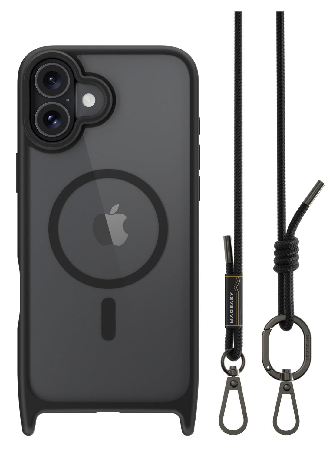 【美品】iPhone16Plus ケース + 【未使用】ストラップのセット Amazon.co.jp: 【MagEasy】 iPhone 16 Plus 対応 ケース