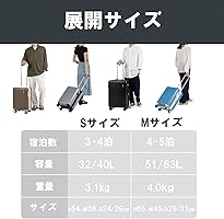 Amazon | [リミニ] スーツケース フラミニア 3-4泊 32L 3.1kg 機内