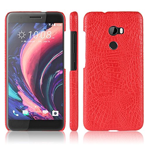 Compatible con HTC One X10 Funda,Funda Protectora para teléfono 2 en 1 (PC+Piel) Red
