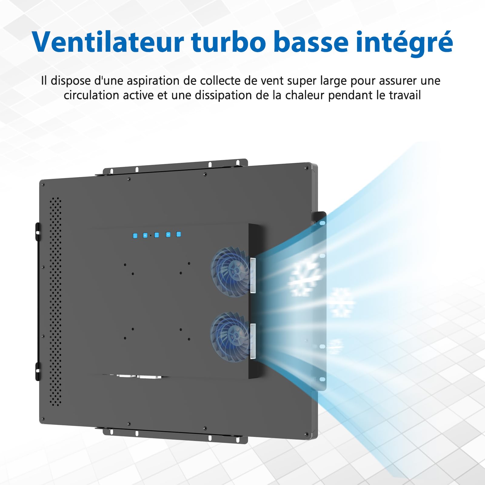 GreenTouch Écran Tactile PCAP à Cadre Ouvert 19" 10 Points Haute luminosité - Écran Tactile Industriel pour l'extérieur - 5:4 TFT LCD