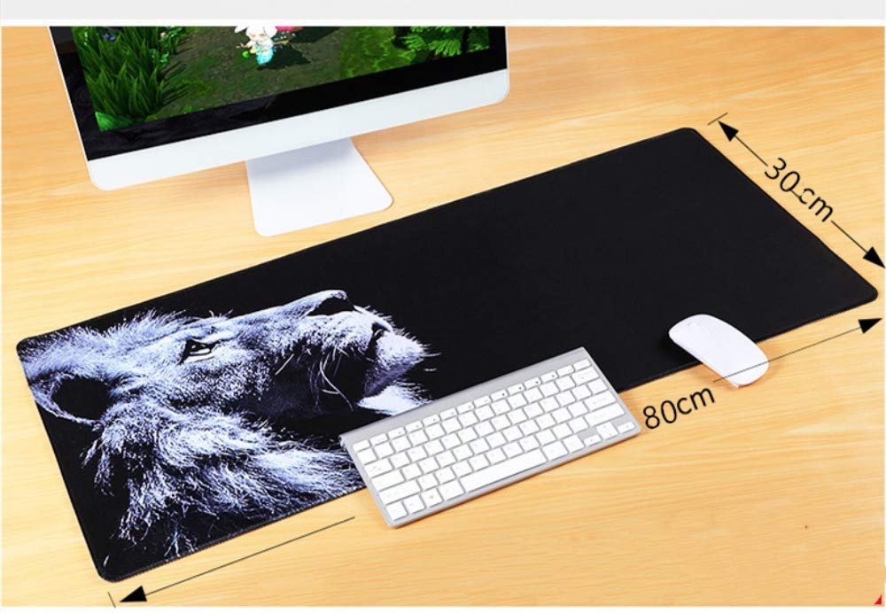 WENSHUO Gaming Mouse Pad Table Mat, Large Size, Thick, Non-Slip, Non-Slip Rubber Base With Stitched Edges For Pcs And Laptops, C