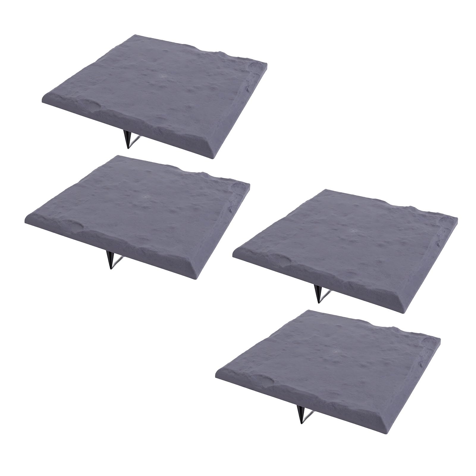 banapoy Dalles de Jardin en Plastique, 15.55 Pouces avec Piquets pour