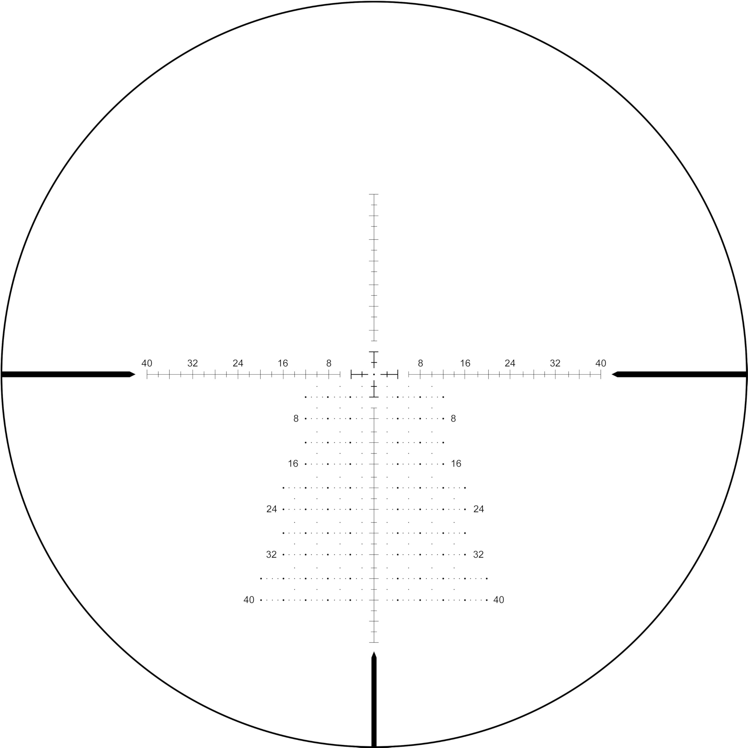 Spina OPTICS6-24x50 FFP Le Premier Focal Plane Telescopique Viseur Chasse Tir Mil Dot Réticule