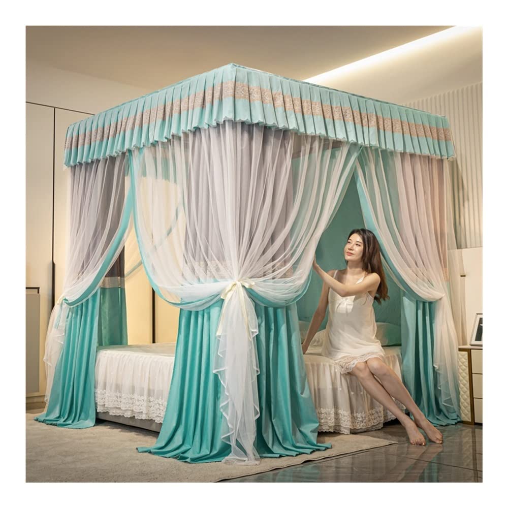 GTHTUHFD Bed Canopy Bed Canopy For 2M/6.6Ft Bed, Blackout Bed Curtain - Creates Privacy Space, Bedroom Mosquito Net - Windproof & Dustproof,Style 3-2x2.2x2m