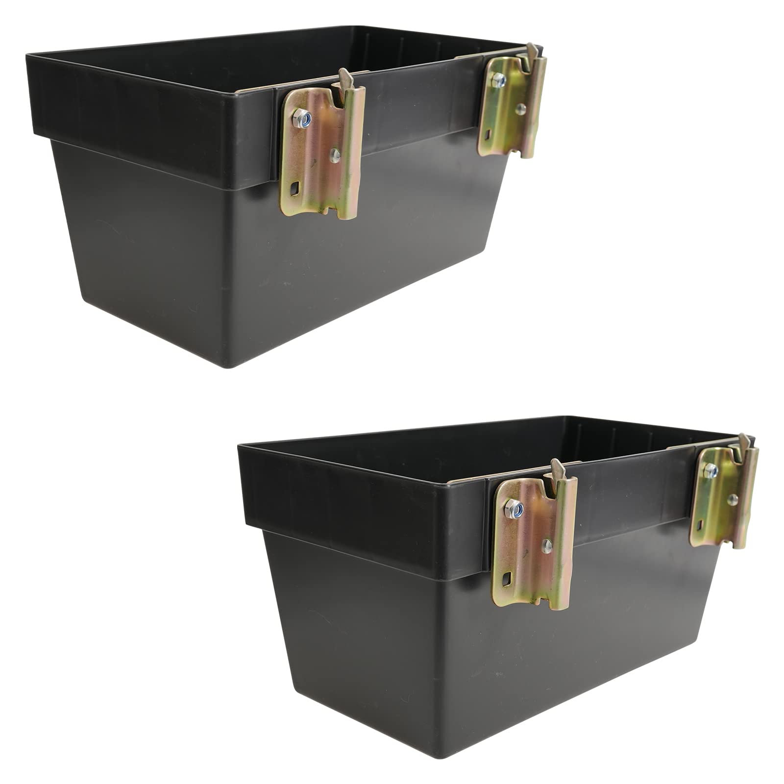 E-Track Basket E-Track Storage Bin for E-Track Systems E Track Organizer Basket for Trucks, Enclosed Trailer, Garage& Workshop (2-Pack)