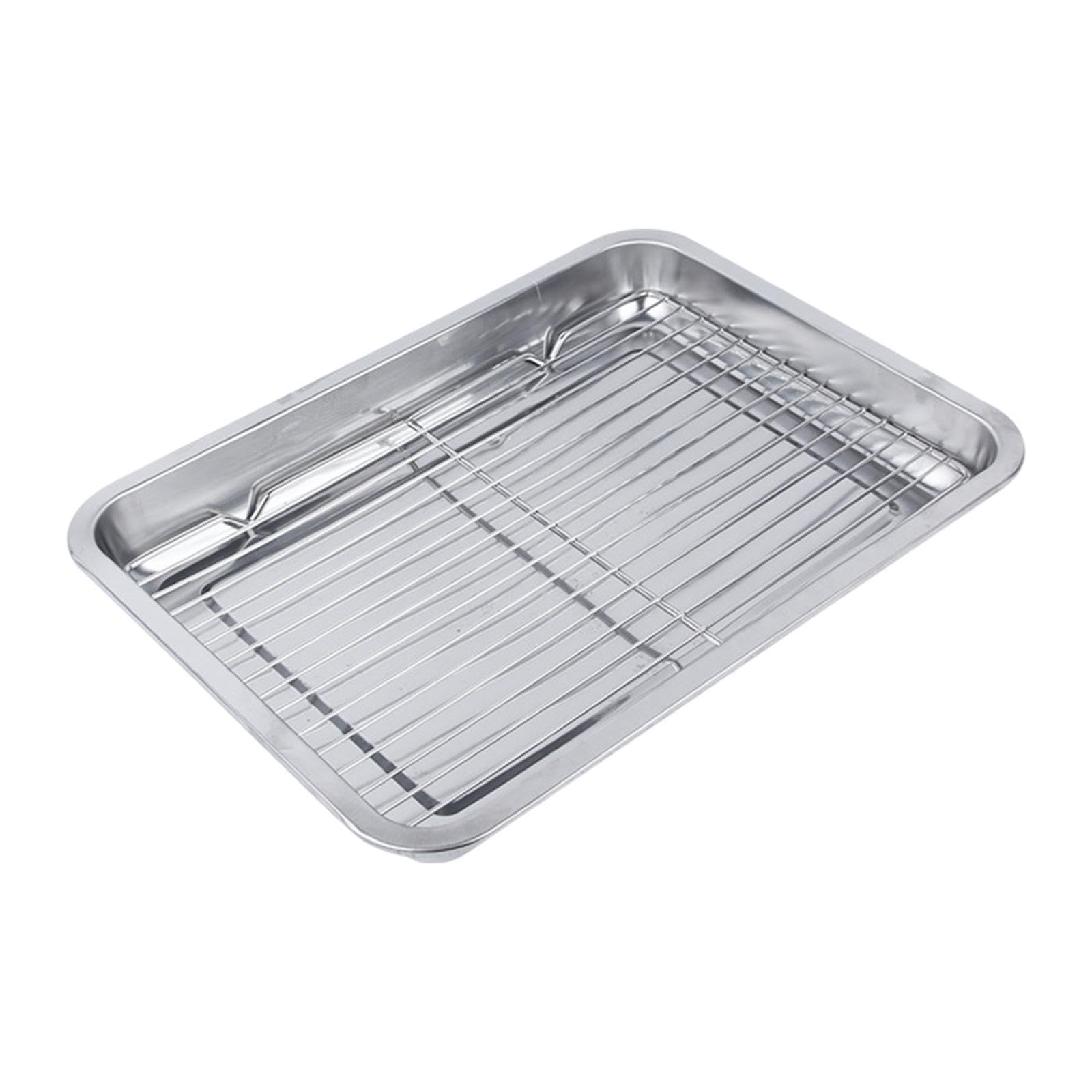 Backblech mit Rost, Backblech, Backutensilien, Abtropfschale, Tablett für, Tablett für, 50cmx35cmx48cm