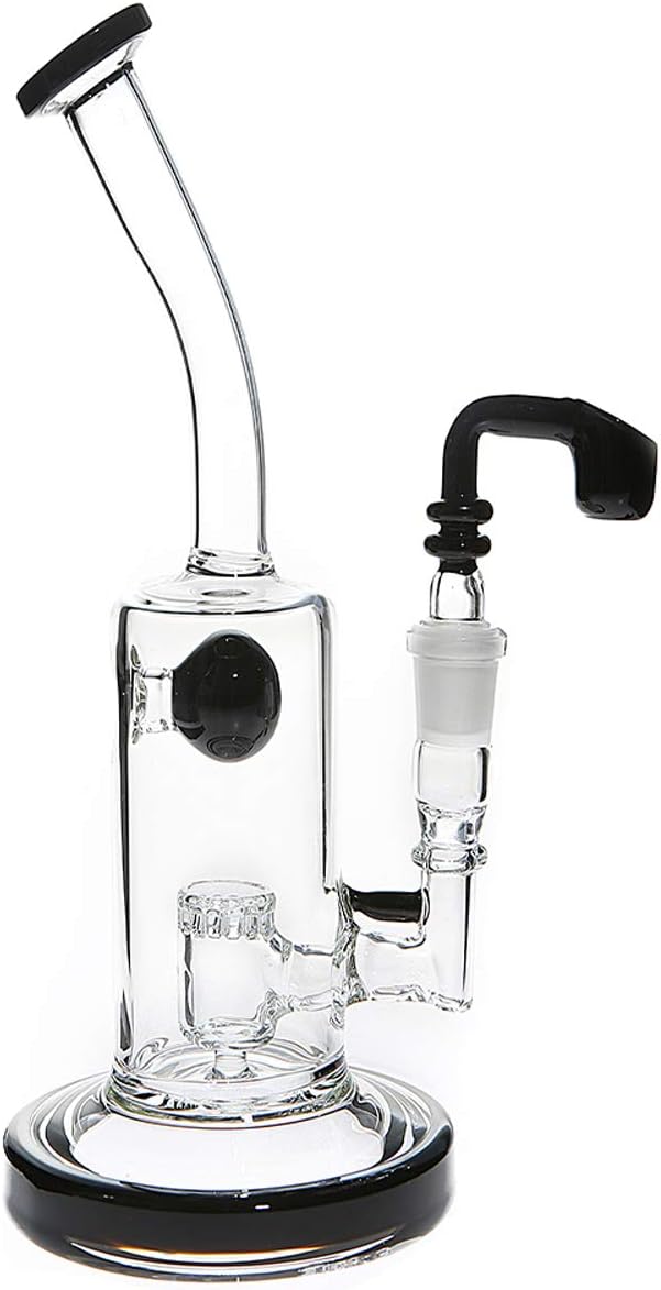 White6 Glass Bong Water Pipes Smoking Four Colors 20cm Tall 14.5mm Joint