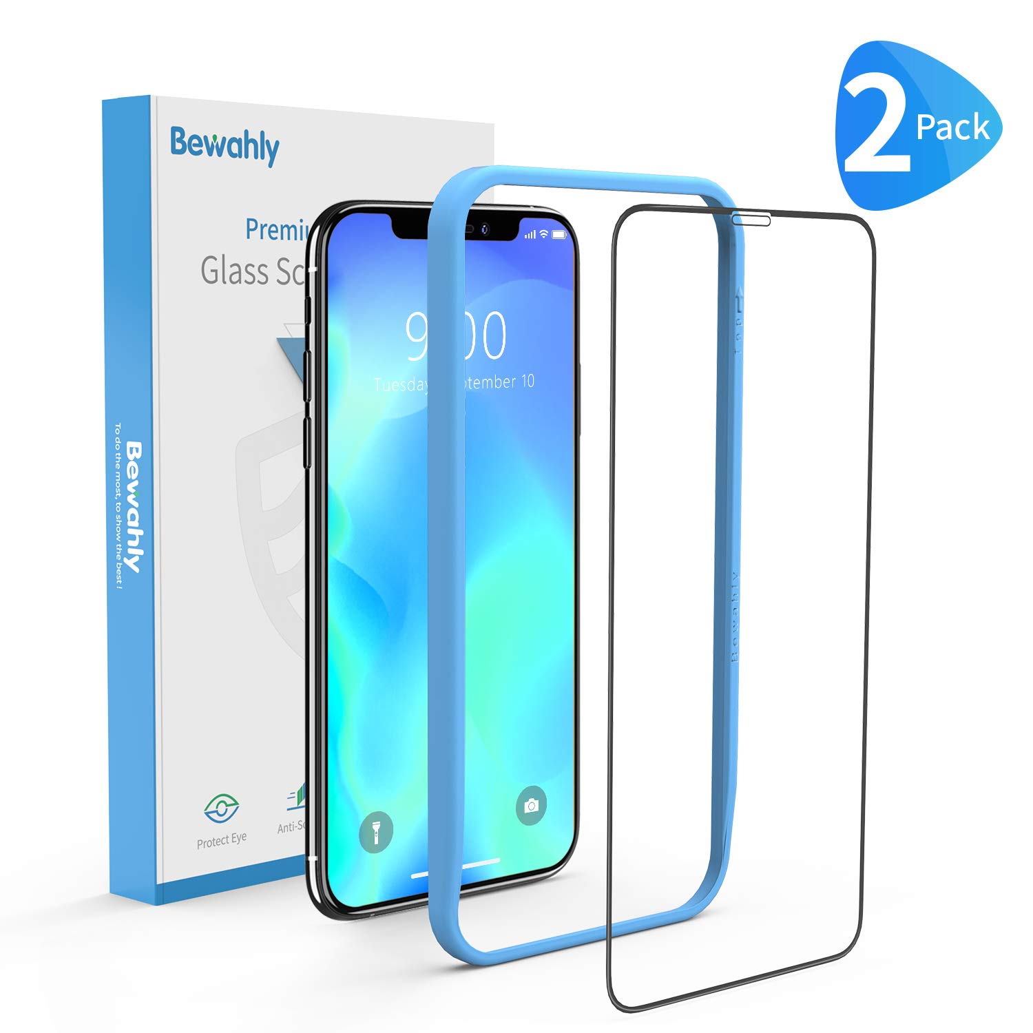 seacosmo Cover per iPhone 11 Pro Max, [9H HD] con Vetro Temperato