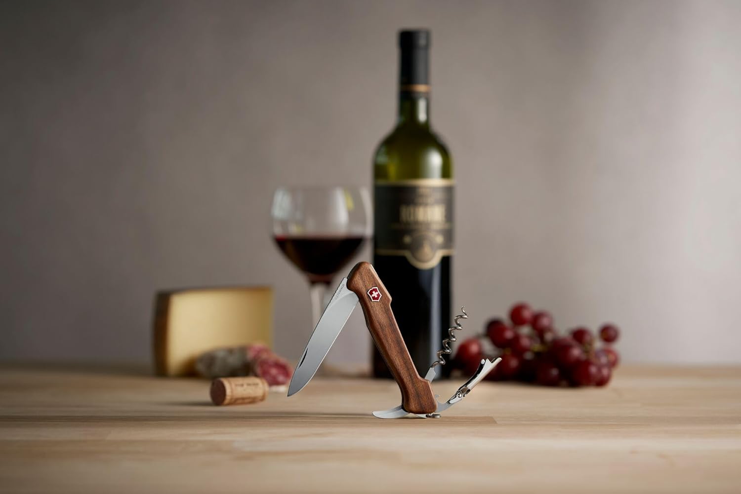 Victorinox Wine Master 6 Functions With Pouch Swiss Army Knife For the Wine Connoisseur in Walnut Wood 5.1 inches