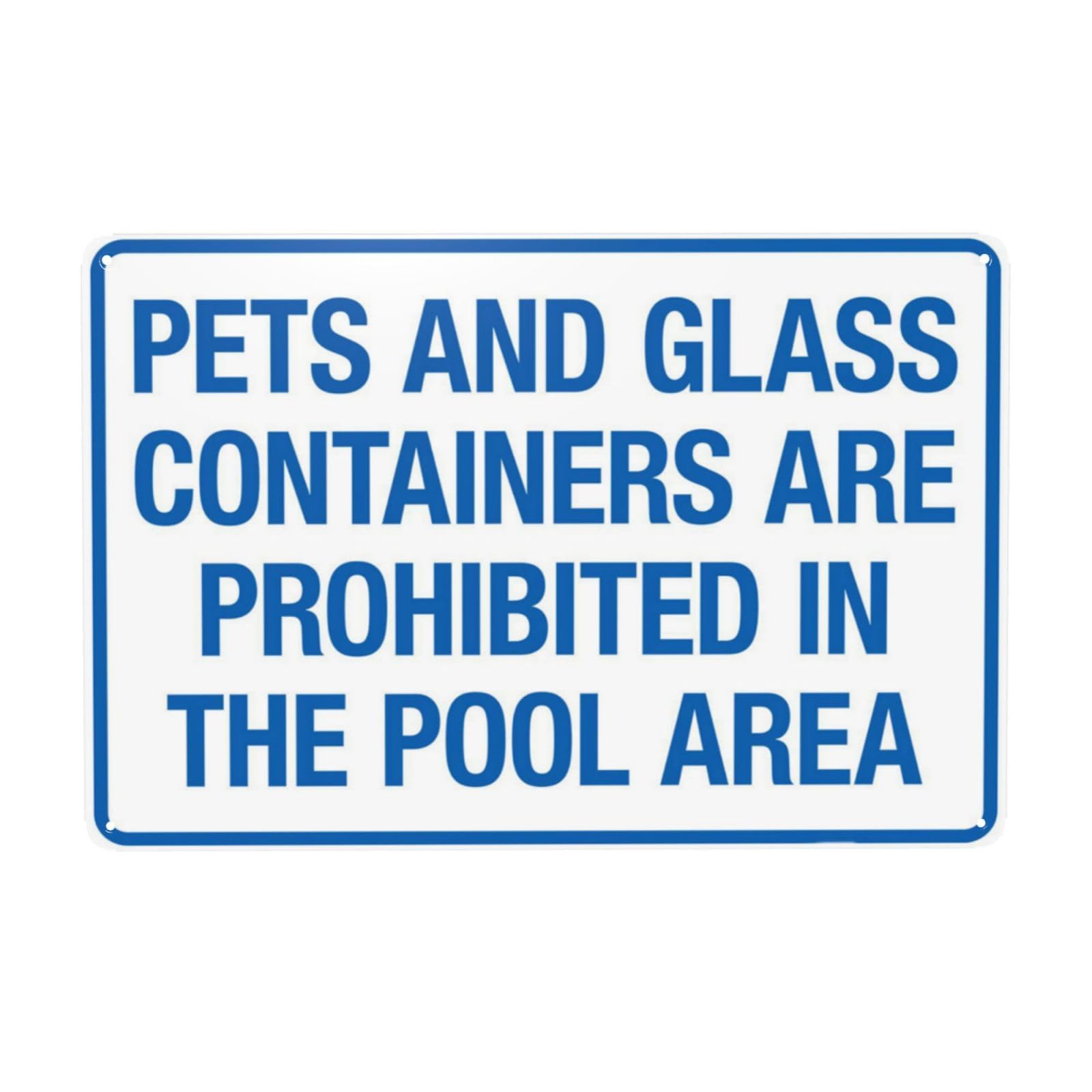 Local Regulation Vintage Pool Plaque, North Carolina Pool Rule Forbid Pets And Glass Products Enter 12x8 Inch