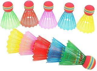 Anneome 12pcs Outdoor Shuttlecocks Hit-Resistant Badminton Light Weight Badminton Drop-Resistant Badminton Nylon Shuttleco...