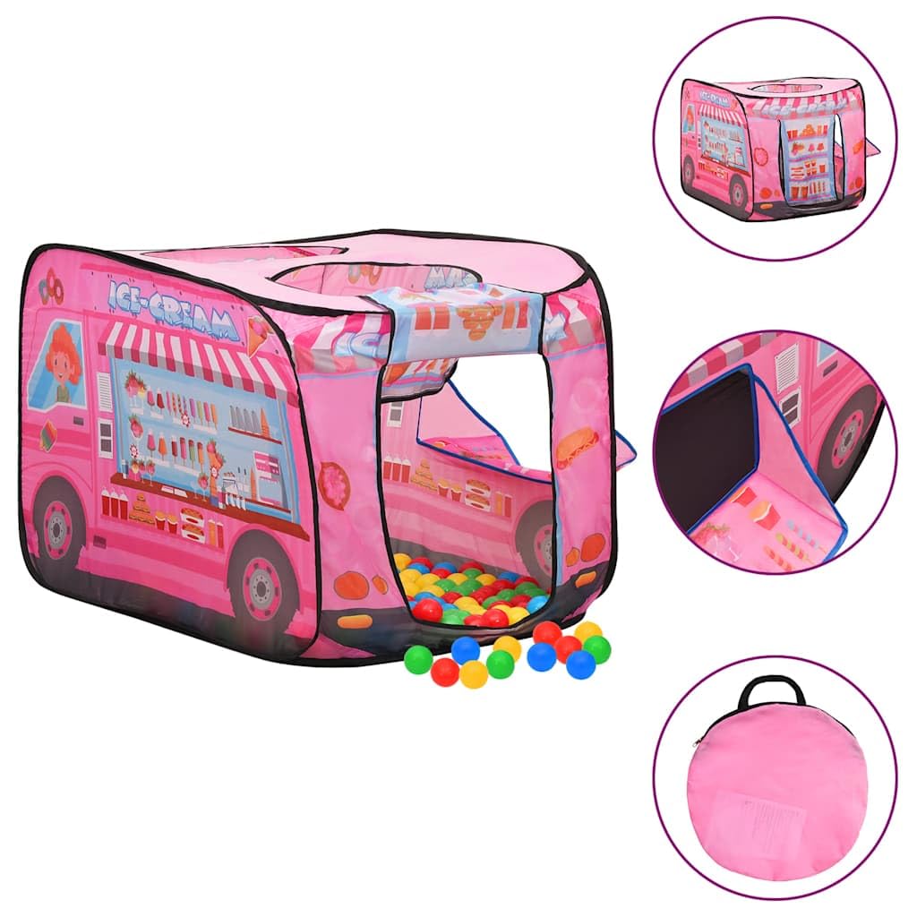 Spielzelt für Kinder Rosa 70x112x70 cm faltbar Kinderzelt Indoor Outdoor mit Tragetasche für fantasievolles Spielen, Krabbeln, Verstecken, Garten, Kinderzimmer, Geburtstag, Mädchen, Junge