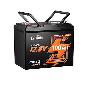 リン酸鉄リチウムイオンバッテリー 12V 100Ah 乗用車 Bluetooth LiTime 12V 100Ah Bluetooth付きリチウムディープサイクル