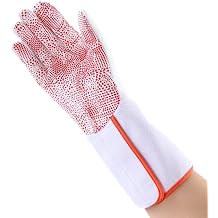 Fencing Gloves for Foil and Epee, Non-Slip Breathable Left or Right Hand Options, Nylon Cotton Material with Reinforced Stitching, Adjustable Cuff