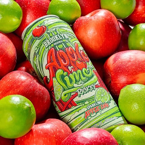 Image of AriZona Apple Lime Rickey Soda | Fruit Juice Cocktail | 22 Fl Oz (12 Pack)