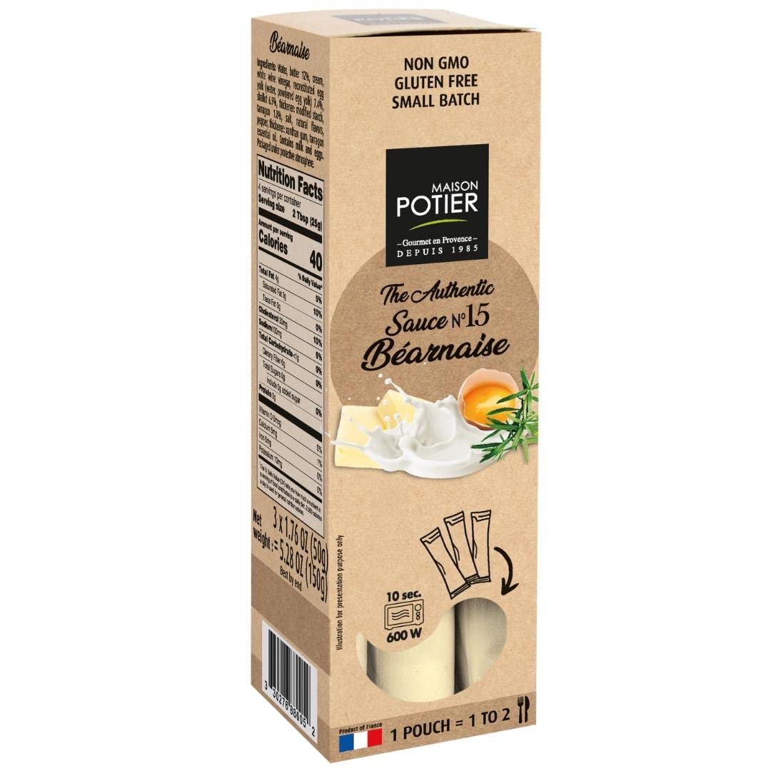 Maison Potier Bearnaise Sauce By Christian Potier | The Authentic No 15, 1.76 Ounce (Pack of 3)