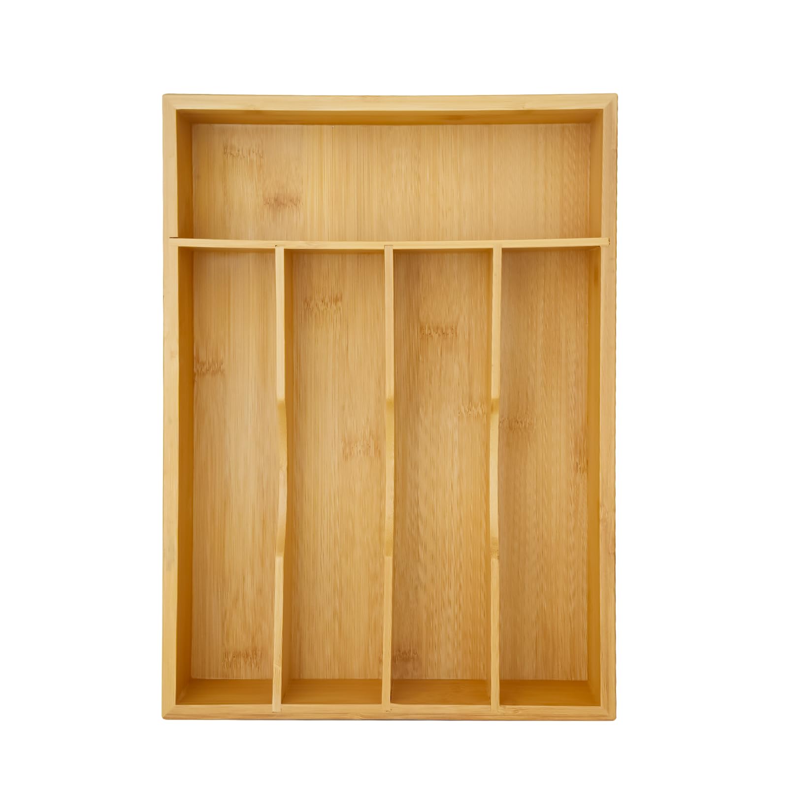 lBamboo - Organizador de cubiertos para cajón, organizador de utensilios, soporte para cubiertos y bandeja de utensilios con separadores de cajones para cubiertos de cocina Orgazier
