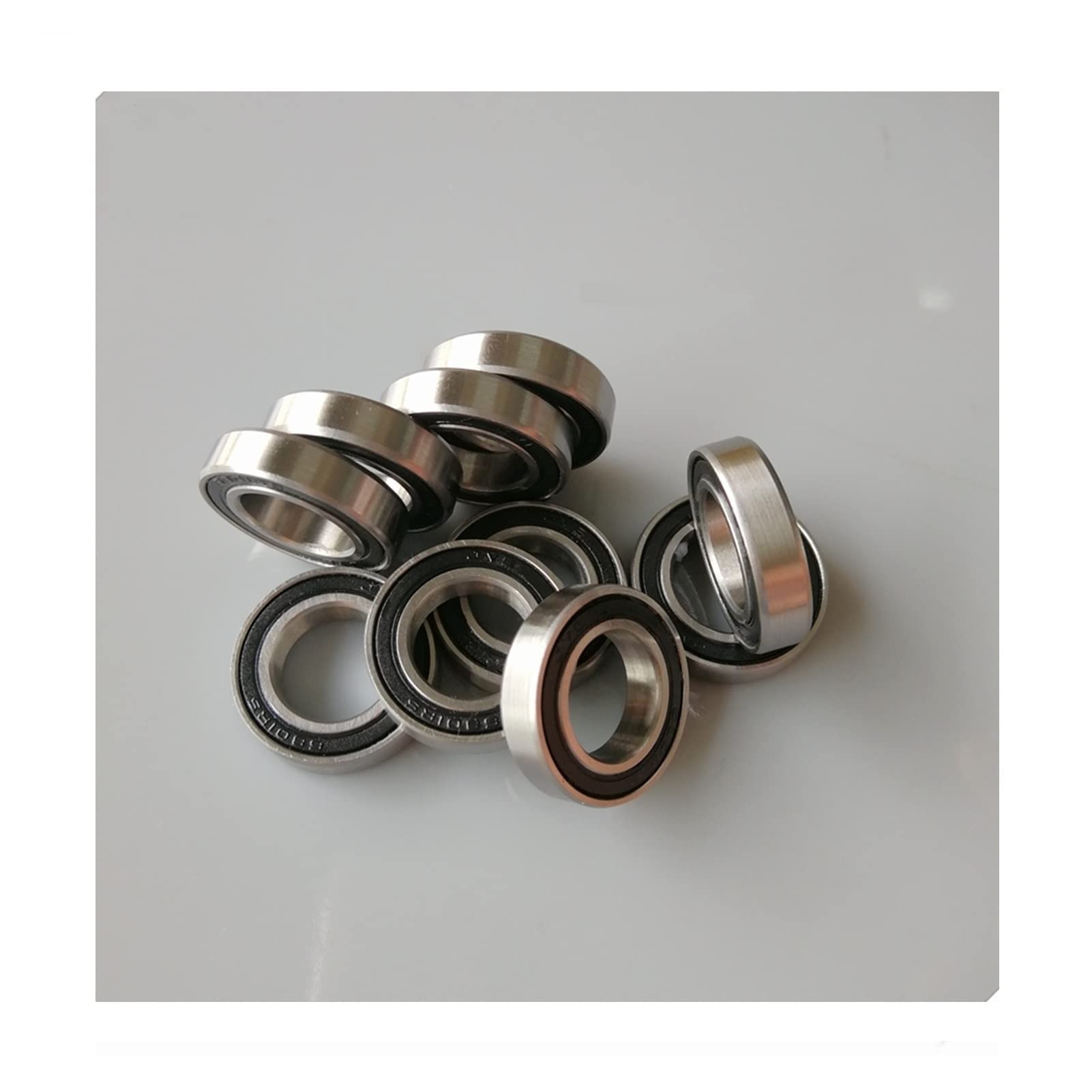 XRKJKQIDG 10Pcs 6801-2RS Thin Section Ball Bearing ABEC-7 12x21x5mm Deep Groove Bearings 6801RS