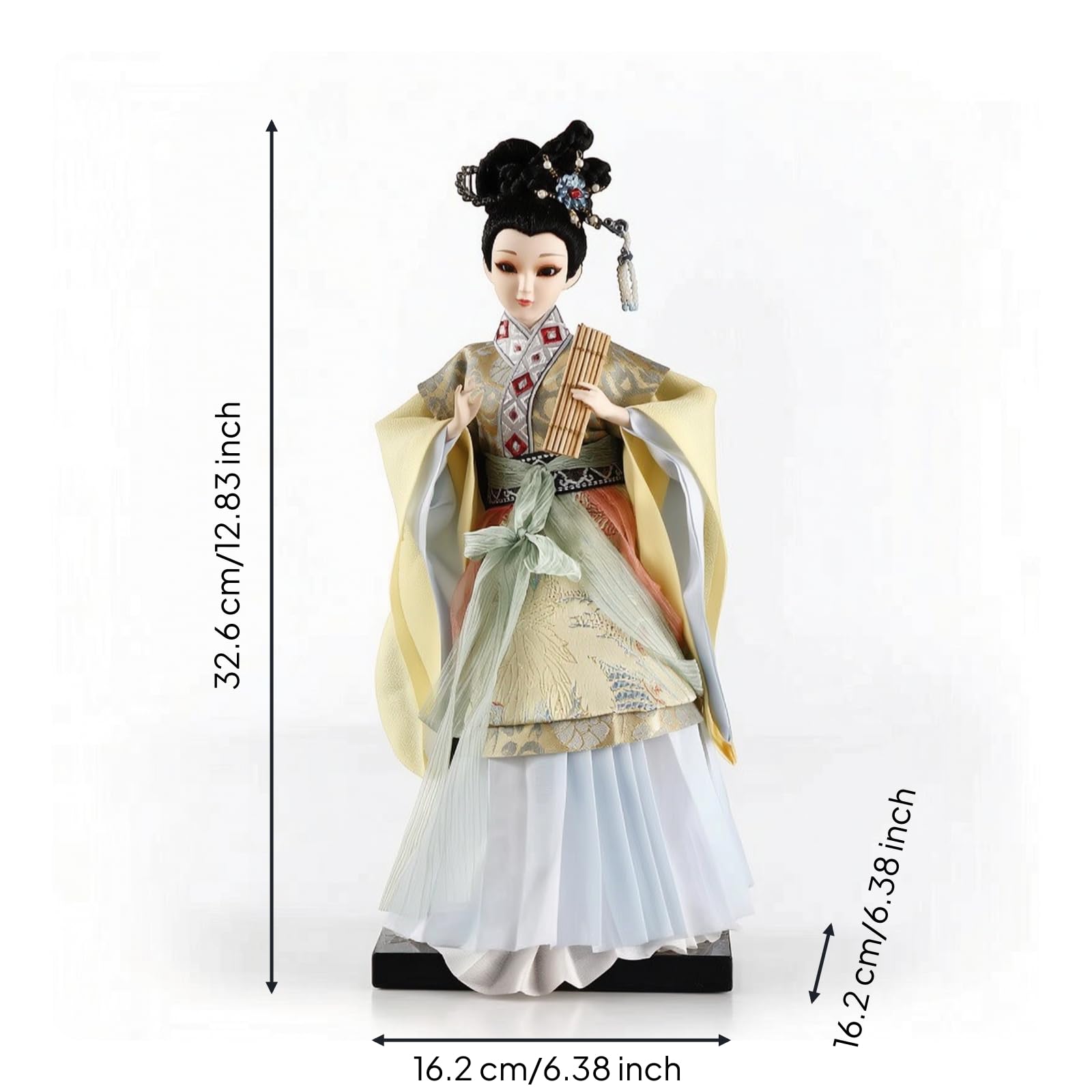 Figura Drama China corativo Estatuilla, Muñeca De Porcelana China Antigua - Cuatro Bellezas Talentosas Zhuo Wenjun