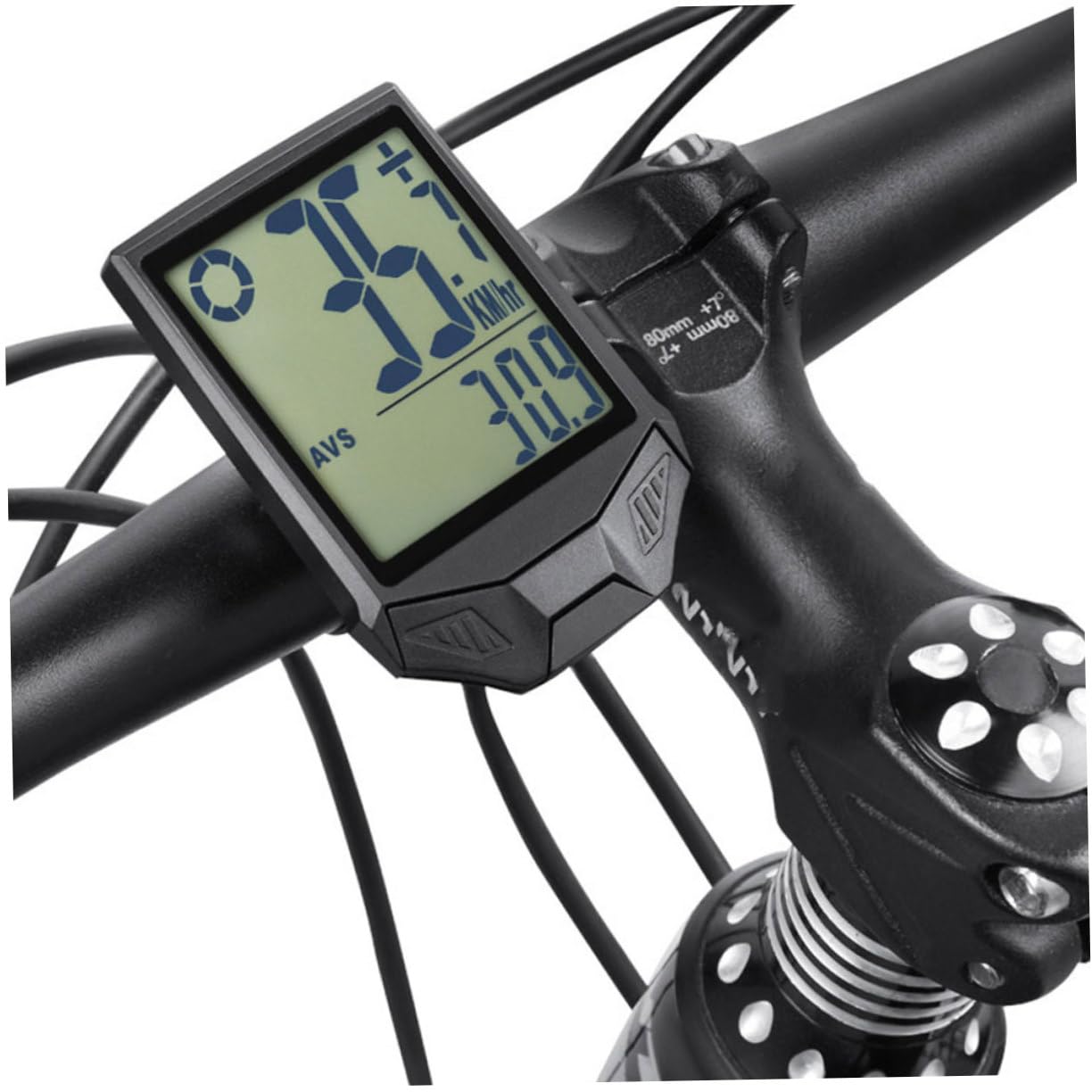Tachimetro Bici Digitale Nero, per Bici Pieghevole