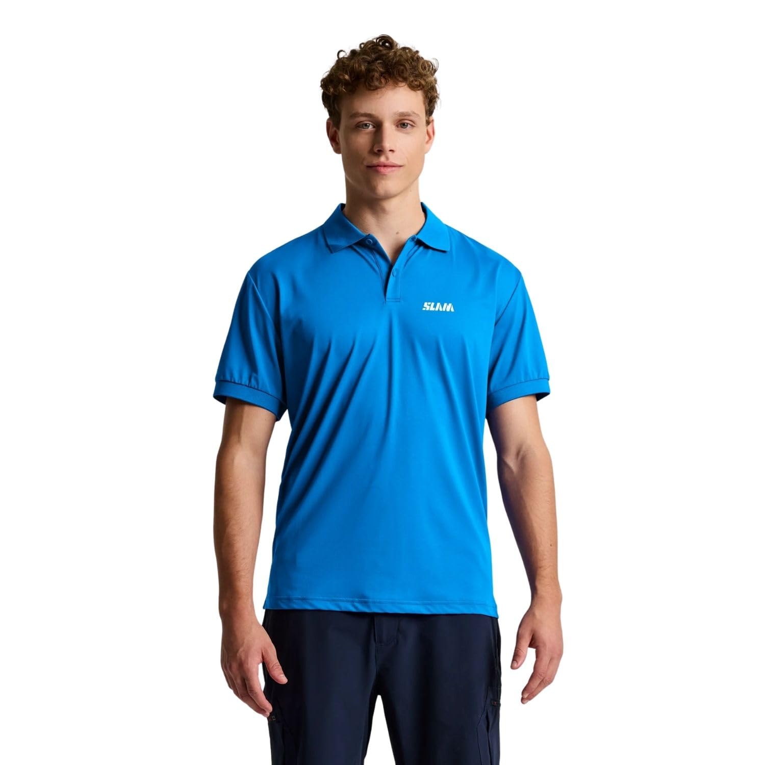 Slam Tech Pique Polo Evo Herren Blau T-Shirt