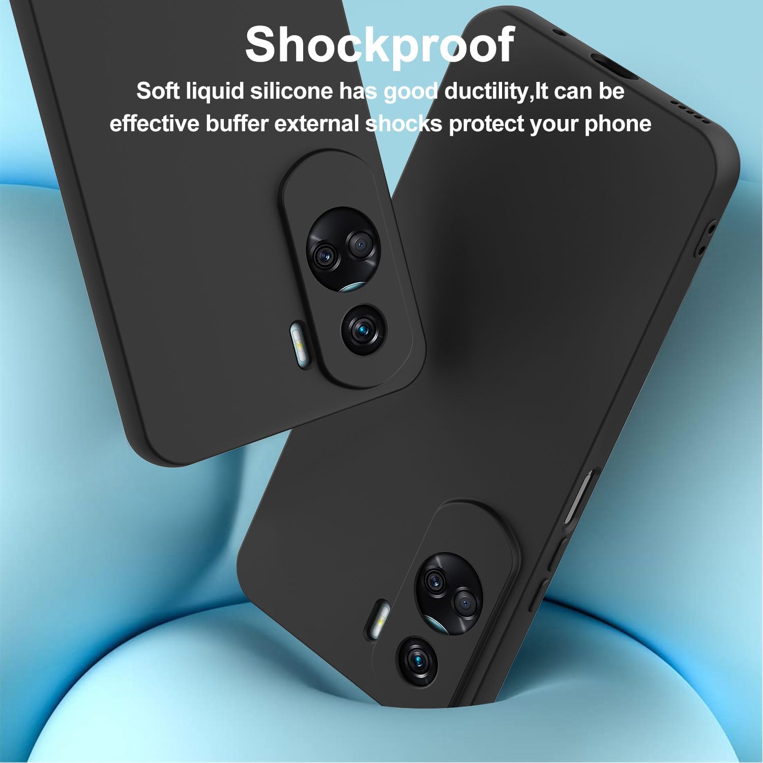 HSP Coque Pour Honor 90 Lite [Anti-poussière] étui De Protection En Silicone TPU Premium | Résistant Aux Rayures Antichoc | Protecteur D'écran Et De Caméra | Clair Translucide | Transparent