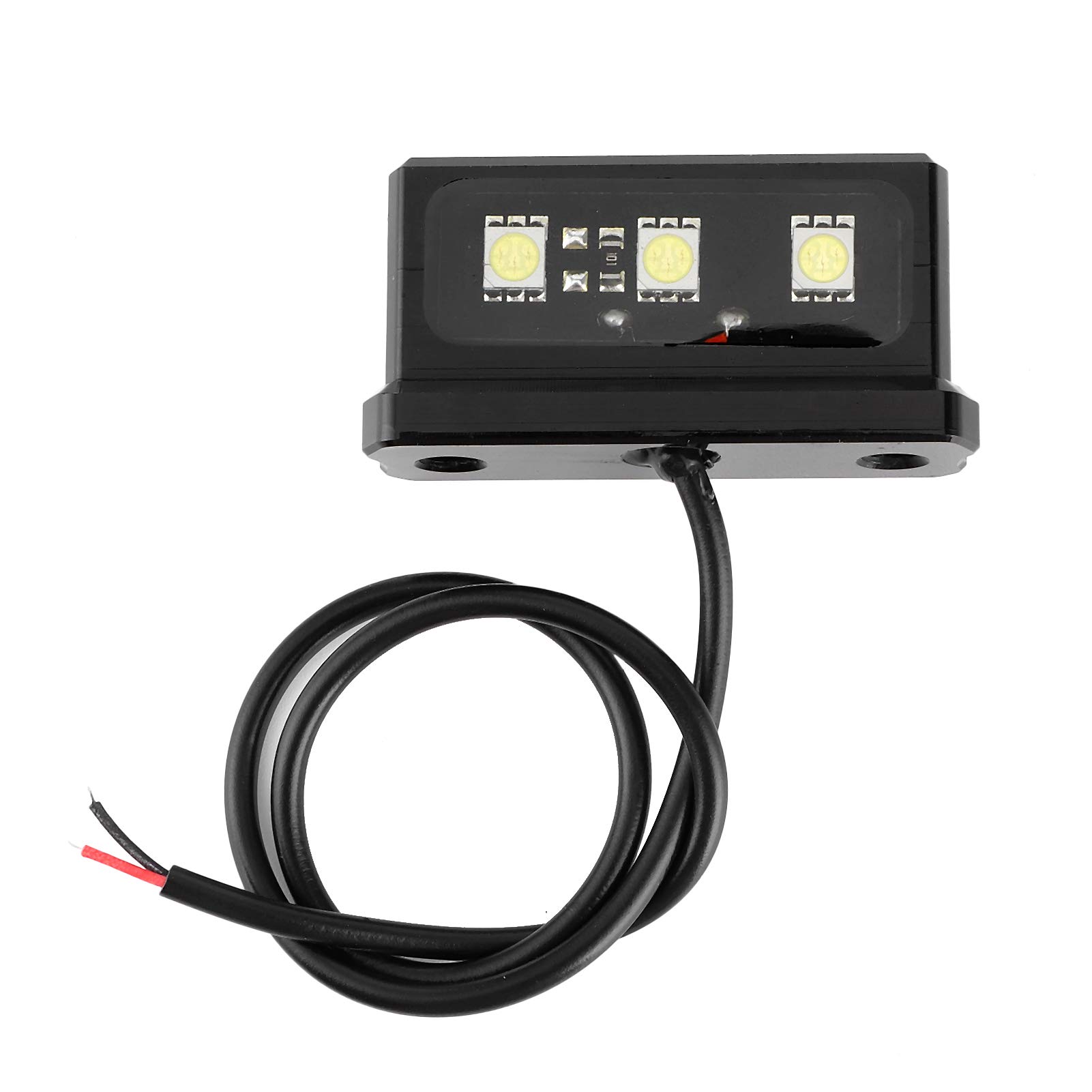 OUKENS Support de Plaque d'immatriculation pour Z1000 14-17/Z1000R 18-19, Support de Plaque d'immatriculation Moto avec éclairage LED, Support d'élimination de Garde-Boue Ajustable