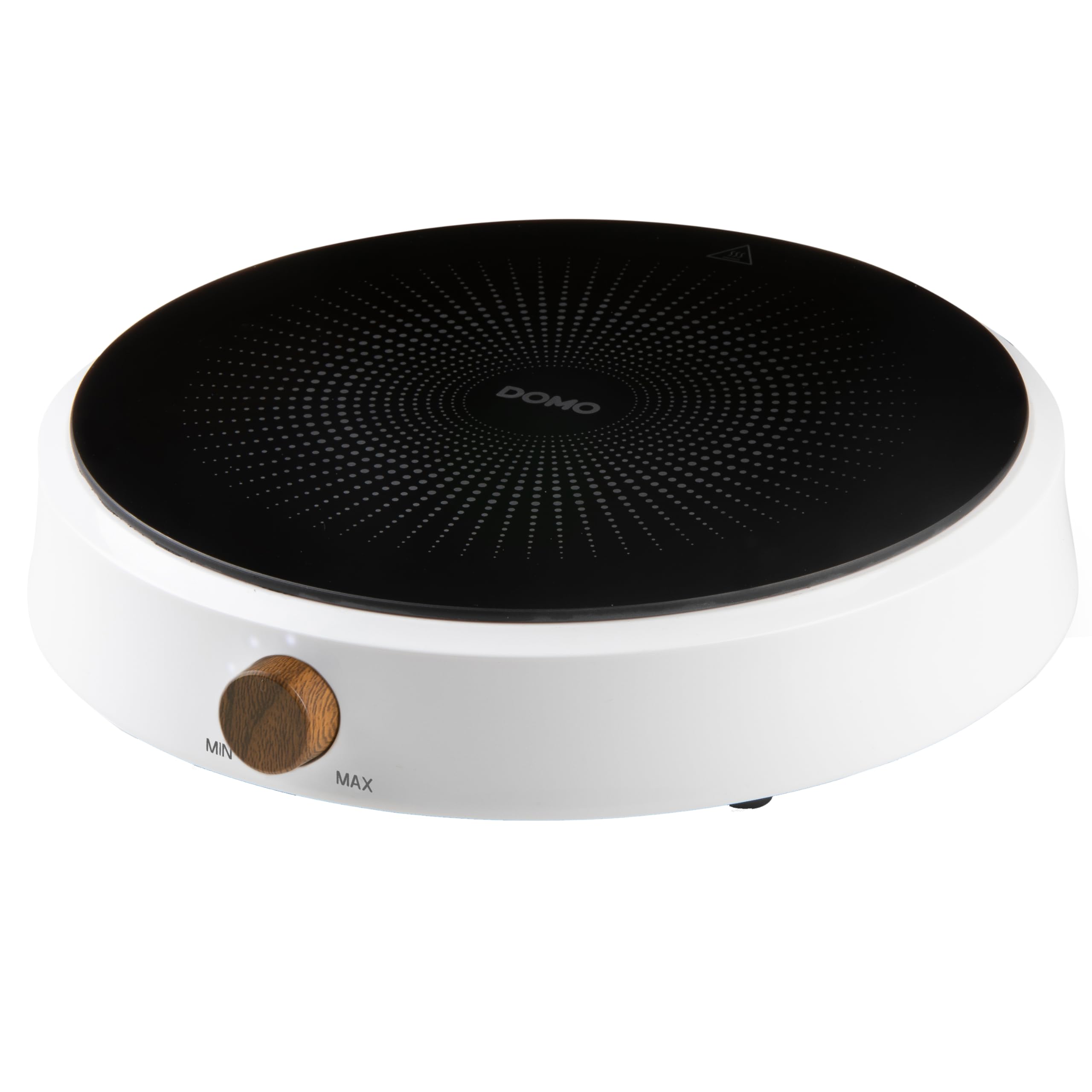 DOMO DO30112IP Round Induction Hob 1 x 120 cm Black / White