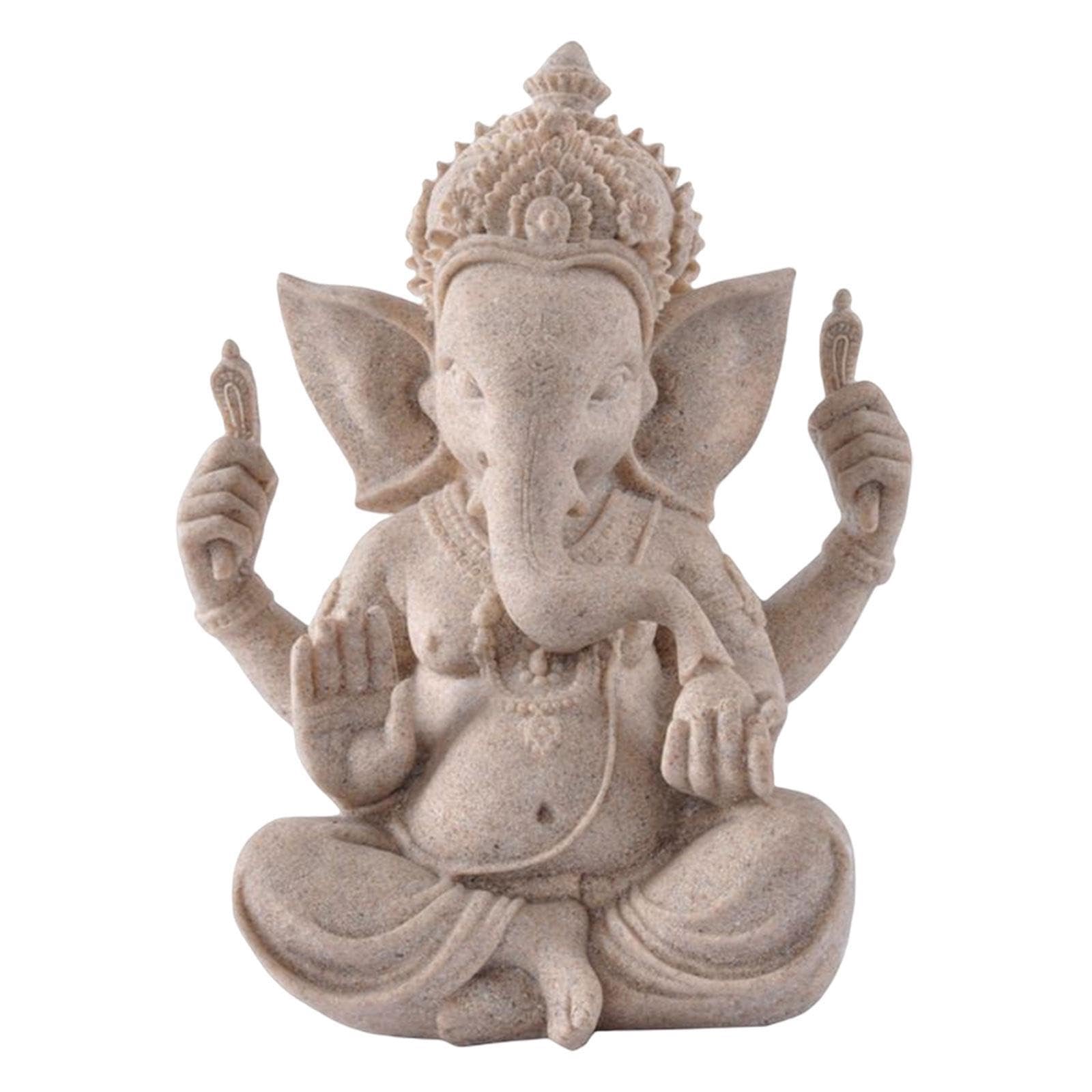 YIXANNX Ganesha Statue Ganesha Statues For Car Dashboard Home Decor Vibrant Icon Infusing Vibrancy And Luck Into Modern Aesthetics Figurine Blessing