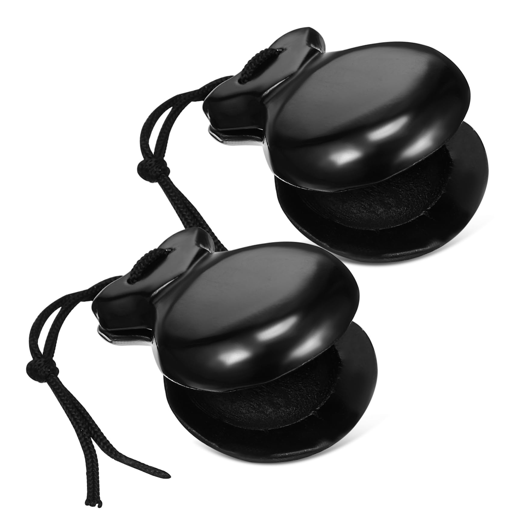 1pair Wooden Finger Castanets Spanish Percussion Instruments for Adults Handheld Musical Instruments with Clear Sound and Stylish Design Lightweight and Portable