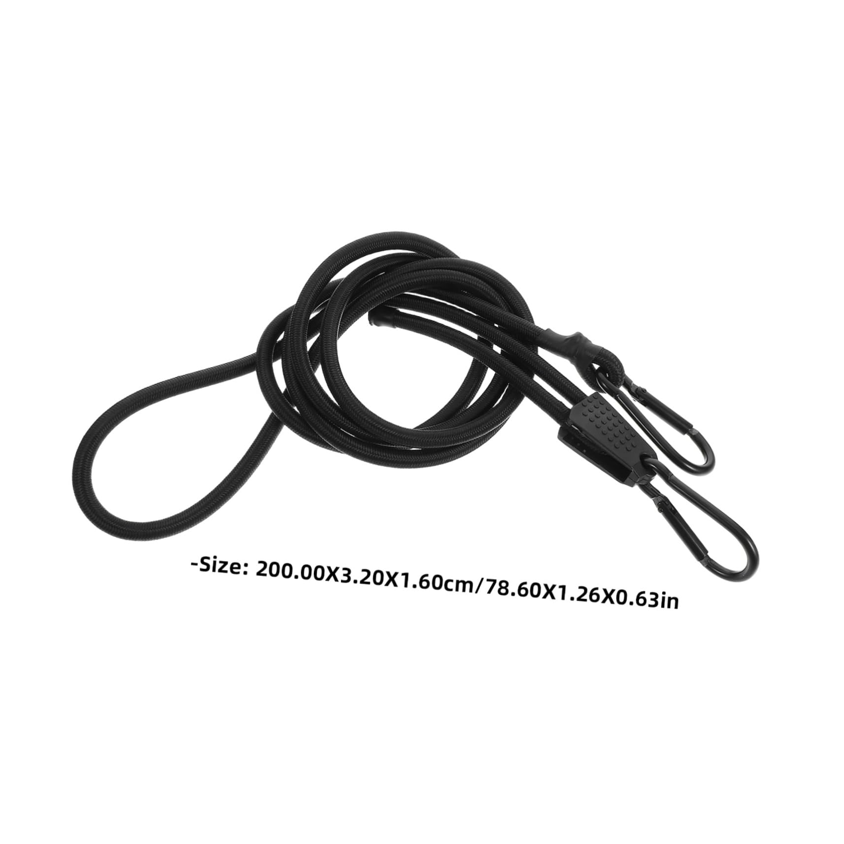 OUNONA 2pcs Elastic Luggage Straps Motorcycle Straps Luggage for Bike Rear Rack Adjustable Cargo Band Black 2m