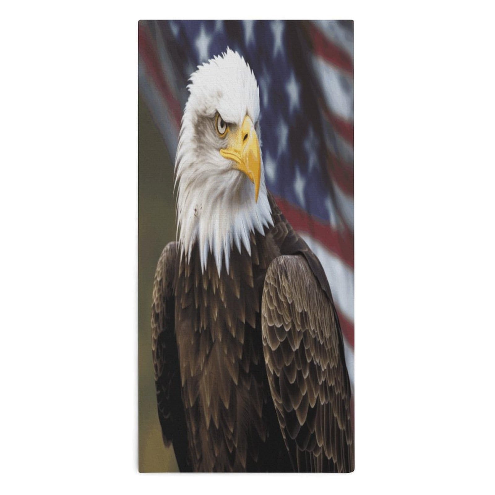 YUXBVKRS American Bald Hand Towels for Bathroom 14x29 Inch